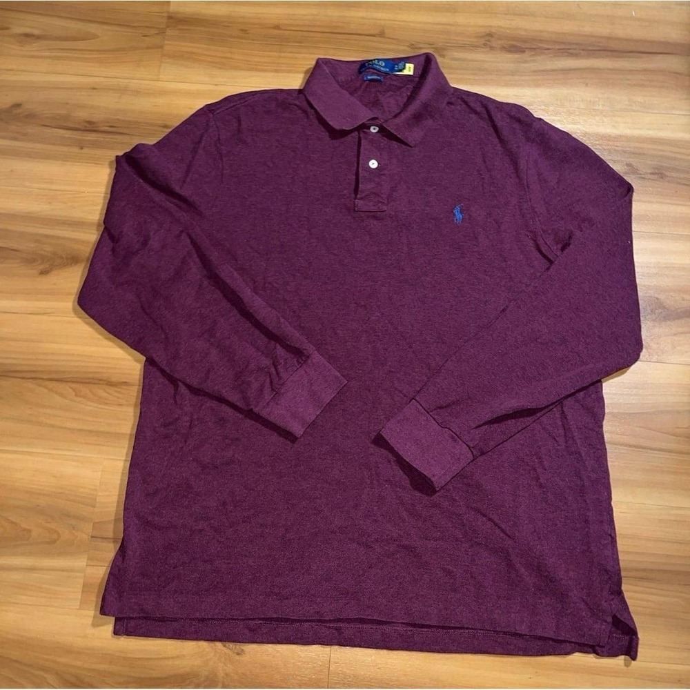 Mens Polo Ralph Lauren Classic Fit Long Sleeve Polo Casual Shirt